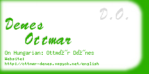 denes ottmar business card